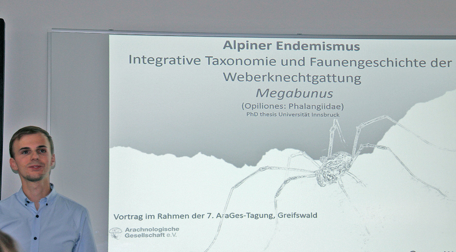 Gregor Wachter bei seinem Vortrag